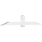 Ekena Millwork Eugene Architectural Grade PVC Gable Bracket, 108"W x 18"H x 6"D x 6"F, 4/12 Pitch GBP108X18X0606EUG00 - alternate 1